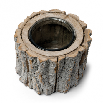 vase-bougeoir-rondin-de-bois