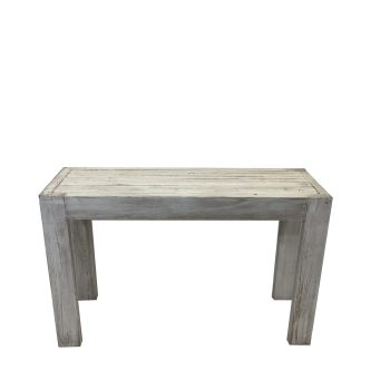 console en bois blanc