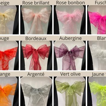 noeuds de chaise en satin