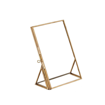 cadre transparent contour doré