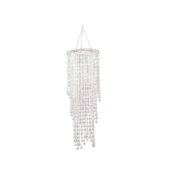 lustre avec pampilles h 210cm