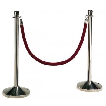 Potelet De Separation Et Corde Rouge