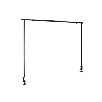 barre de suspension décor de table noir