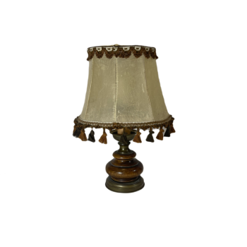 lampe avec abat jour vintage