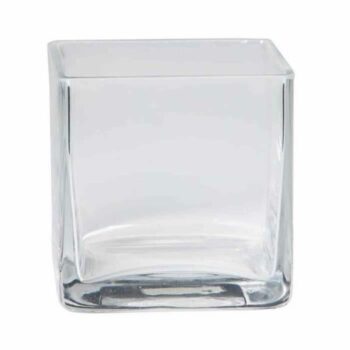 inna glas bougeoir kuno cube carre transparent