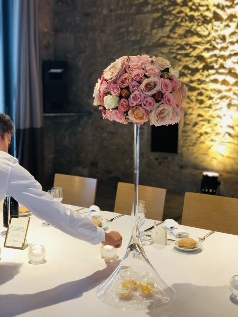 mariage verchant centre de table