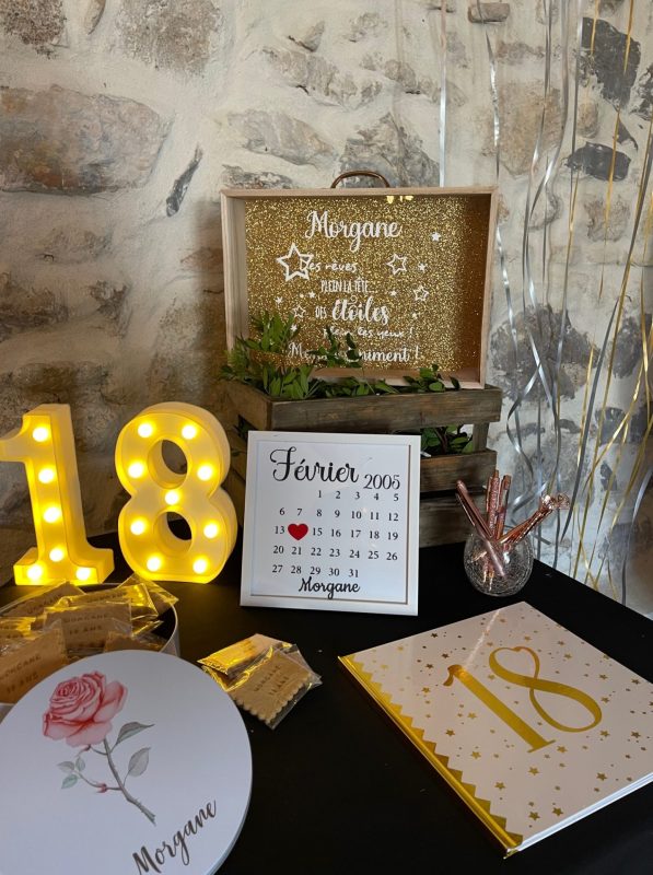 glitter anniversaire 18 ans herault