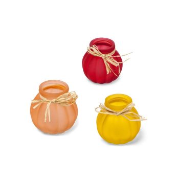 vase flower avec raphia 3 coloris