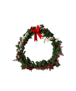 couronne de noël 1m