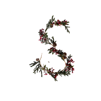 guirlande de sapin et houx