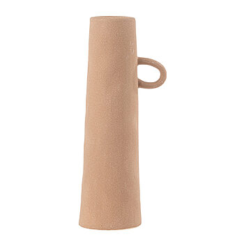 vase terra grès camel 27x8cm
