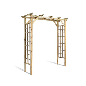 Arche rectangulaire en bois, en location chez Pink Event