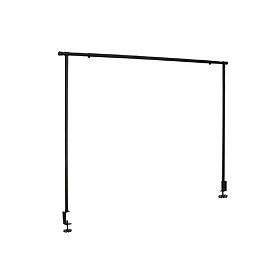 Barre de suspension décor de table noir, en location chez Pink Event