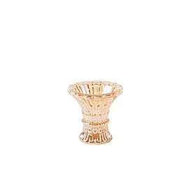 Bougeoir Gloriette verre ambré, en location chez Pink Event