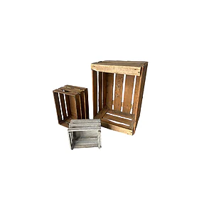 Caisse en bois, en location chez Pink Event