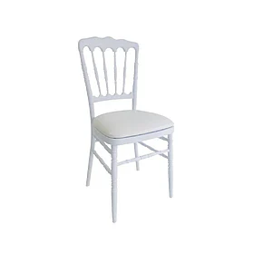 Chaise Napoléon III Blanche, en location chez Pink Event