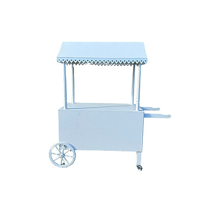 Location Charrette Candy bar en bois blanc