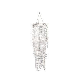 Lustre avec pampilles H 62cm, en location chez Pink Event
