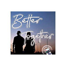 Néon Led Better Together, en location chez Pink Event