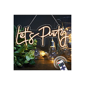 Néon Led Let's Party, en location chez Pink Event