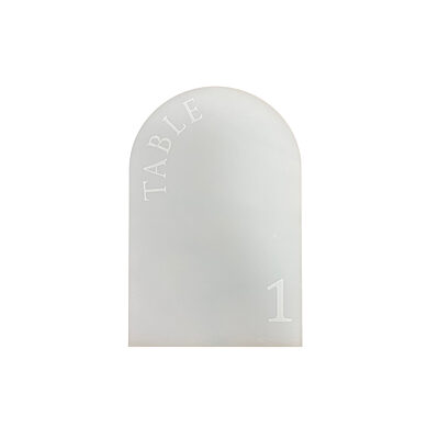 Location Numéro de table arche givré