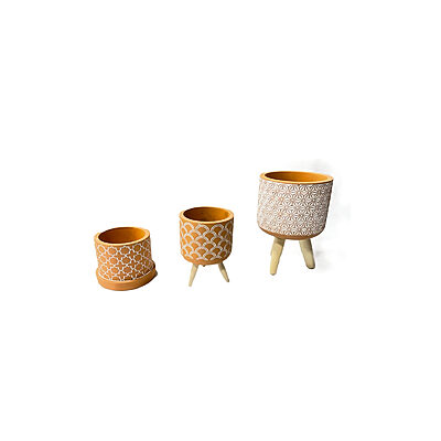 Location Pack vases en ciment sur pied