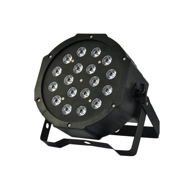 Spot projecteur PAR LED 18X3W slim, en location chez Pink Event