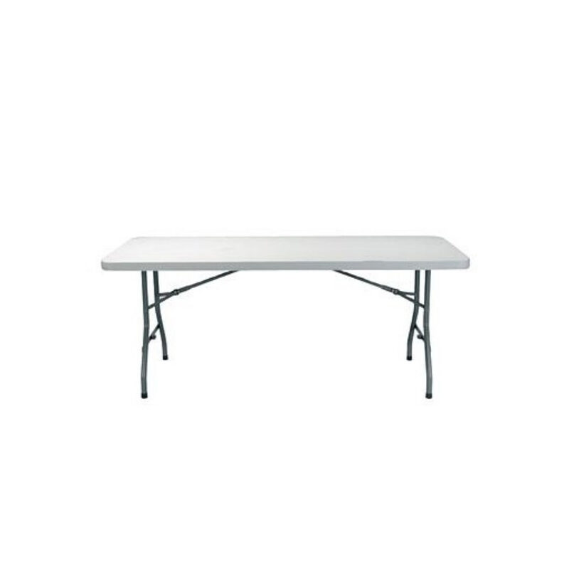 Table rectangulaire PVC, en location chez Pink Event