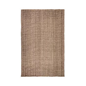 Tapis rectangulaire en jute, en location chez Pink Event