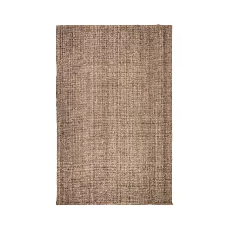 Tapis rectangulaire en jute, en location chez Pink Event