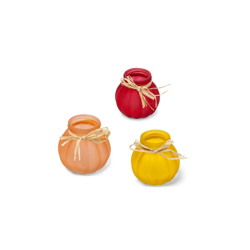 Vase Flower avec raphia - 3 coloris, en location chez Pink Event