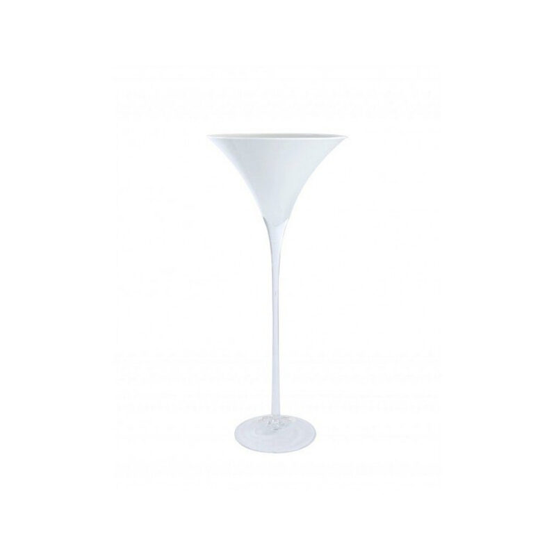 Vase Martini blanc, en location chez Pink Event