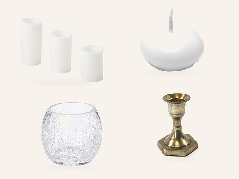Bougeoirs, photophores et bougies : quelques articles de la catégorie, en location chez Pink Event