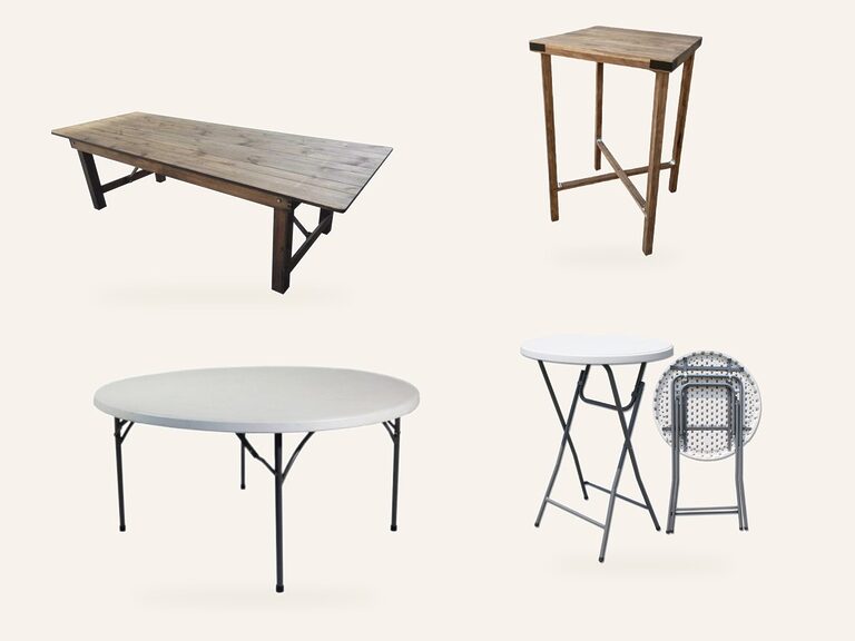 Tables et mange-debout : quelques articles de la catégorie, en location chez Pink Event